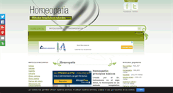 Desktop Screenshot of guiadelahomeopatia.com