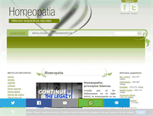 Tablet Screenshot of guiadelahomeopatia.com